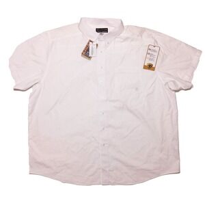 ARIAT Pro Series Short Sleeve Button Shirt Solid White 3XL ~ New with Flaws